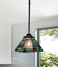 Load image into Gallery viewer, RADIANCE goods Tiffany-style Dark Bronze 1 Light Mini Pendant 8" Wide