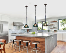 Load image into Gallery viewer, RADIANCE goods Tiffany-style Dark Bronze 1 Light Mini Pendant 8" Wide