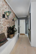 Load image into Gallery viewer, RADIANCE goods Mission Tiffany-style Blackish Bronze 1 Light Wall Sconce 8" Wide