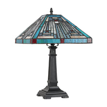 Load image into Gallery viewer, RADIANCE goods Mission Tiffany-style Blackish Bronze 1 Light Table Lamp 12" Wide