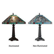 Load image into Gallery viewer, RADIANCE goods Mission Tiffany-style Blackish Bronze 1 Light Table Lamp 12" Wide