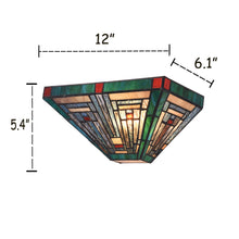 Load image into Gallery viewer, RADIANCE goods 1 Light Mission Indoor Wall Sconce 12" Wide