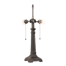 Load image into Gallery viewer, RADIANCE goods Tiffany-style Blackish Bronze 2 Light Table Lamp 16" Shade