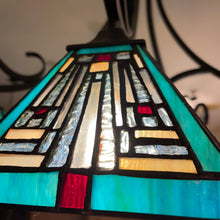 Load image into Gallery viewer, RADIANCE goods Mission Tiffany-Style Blackish Bronze 5 Light Large Chandelier 26" Wide