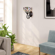 Load image into Gallery viewer, RADIANCE goods Victorian Tiffany-Style Blackish Bronze 1 Light Wall Sconce 8" Wide