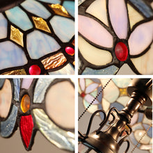 Load image into Gallery viewer, RADIANCE goods Victorian-Style Dark Bronze 3 Light Double Lit Table Lamp 16" Wide