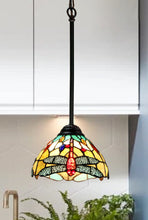 Load image into Gallery viewer, RADIANCE goods Tiffany-style Dark Bronze 1 Light Mini Pendant 8" Wide