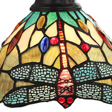 Load image into Gallery viewer, RADIANCE goods Dragonfly Tiffany-style Dark Bronze 1 Light Wall Sconce 8" Wide