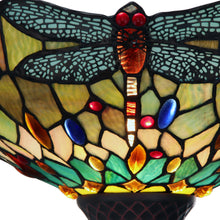 Load image into Gallery viewer, RADIANCE goods Tiffany-style Dark Bronze 1 Light Torchiere Lamp 14" Shade/70" Tall
