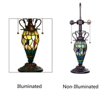 Load image into Gallery viewer, RADIANCE goods Tiffany-style Dark Bronze 3 Light Double Lit Table Lamp 16" Shade