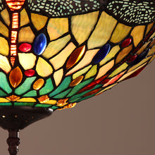 Load image into Gallery viewer, RADIANCE goods Tiffany-style Dark Bronze 2 Light Semi-Flush 16" Wide