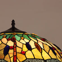 Load image into Gallery viewer, RADIANCE goods Tiffany-style 2 Light Dragonfly Floor Lamp 18" Shade