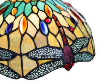 Load image into Gallery viewer, RADIANCE goods Dragonfly Tiffany-Style Dark Bronze 3 Light Island Pendant 48" Wide