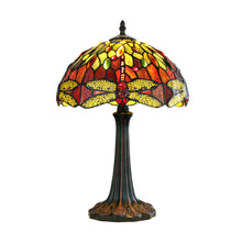 Load image into Gallery viewer, RADIANCE goods Tiffany-style Dark Bronze 1 Light Table Lamp 12" Shade
