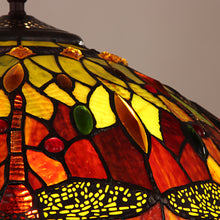 Load image into Gallery viewer, RADIANCE goods Tiffany-style 2 Light Dragonfly Table Lamp 16" Shade