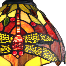 Load image into Gallery viewer, RADIANCE goods Dragonfly Tiffany-style Dark Bronze 3 Light Mini Chandelier 24" Wide