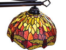 Load image into Gallery viewer, RADIANCE goods Dragonfly Tiffany-Style Dark Bronze 3 Light Island Pendant 48" Wide