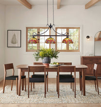 Load image into Gallery viewer, RADIANCE goods Dragonfly Tiffany-Style Dark Bronze 3 Light Island Pendant 48" Wide