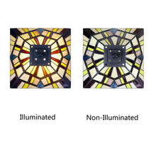 Load image into Gallery viewer, RADIANCE goods Mission Tiffany-Style Blackish Bronze 1 Light Table Lamp 12" Wide