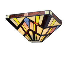 Load image into Gallery viewer, RADIANCE goods Mission Tiffany-style Blackish Bronze 1 Light Wall Sconce 12" Wide
