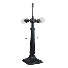 Load image into Gallery viewer, RADIANCE goods Mission-Style Blackish Bronze 2-Light Table Lamp 16" Shade