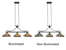 Load image into Gallery viewer, RADIANCE goods Mission Tiffany-Style 3 Light Island Pendant 47" Wide