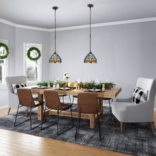 Load image into Gallery viewer, RADIANCE goods Dragonfly Tiffany-Style 1 Light Mini-Pendant 8" Wide