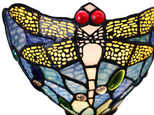 Load image into Gallery viewer, RADIANCE goods Dragonfly Tiffany-Style 1 Light Wall Sconce 8" Wide