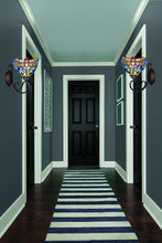 Load image into Gallery viewer, RADIANCE goods Dragonfly Tiffany-Style 1 Light Wall Sconce 8" Wide