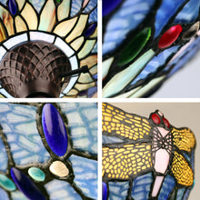 Load image into Gallery viewer, RADIANCE goods Dragonfly-Style Dark Bronze 1 Light Torchiere Floor Lamp 14" Wide