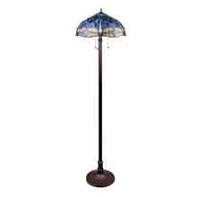 Load image into Gallery viewer, RADIANCE goods Dragonfly-Style Dark Bronze 3 Light Floor Lamp 18" Wide