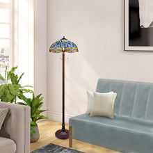 Load image into Gallery viewer, RADIANCE goods Dragonfly-Style Dark Bronze 3 Light Floor Lamp 18" Wide