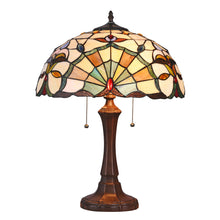 Load image into Gallery viewer, RADIANCE goods Tiffany-Style 2 Light Victorian Table Lamp 16" Shade