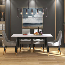 Load image into Gallery viewer, RADIANCE goods Industrial 5 Light Oil Rubbed Bronze Island Pendant 33" Wide