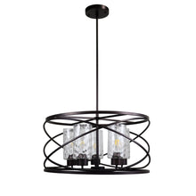 Load image into Gallery viewer, RADIANCE goods Industrial-Style Oil Rubbed Bronze 5 Light Large Pendant 23" Wide