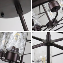 Load image into Gallery viewer, RADIANCE goods Industrial-Style Oil Rubbed Bronze 5 Light Large Pendant 23" Wide