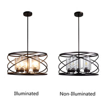 Load image into Gallery viewer, RADIANCE goods Industrial-Style Oil Rubbed Bronze 5 Light Large Pendant 23" Wide