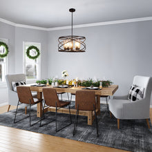 Load image into Gallery viewer, RADIANCE goods Industrial-Style Oil Rubbed Bronze 5 Light Large Pendant 23" Wide