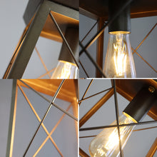 Load image into Gallery viewer, RADIANCE goods Farmhouse-Style Two-Toned 1 Light Ceiling Flush Fixture 9" Wide