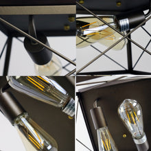 Load image into Gallery viewer, RADIANCE goods Farmhouse-Style Two-Toned 2 Light Ceiling Flush Fixture 12" Wide