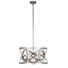 Load image into Gallery viewer, RADIANCE goods Farmhouse 5 Light Distressed Antique Silver Finish Ceiling Pendant 21" Wide