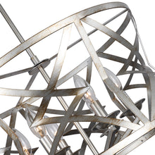 Load image into Gallery viewer, RADIANCE goods Farmhouse 5 Light Distressed Antique Silver Finish Ceiling Pendant 21" Wide