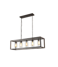 Load image into Gallery viewer, RADIANCE goods Farmhouse-Style 4 Light Semi-Flush Fixture 24" Wide
