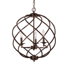 Load image into Gallery viewer, RADIANCE goods Farmhouse 3 Light Oil Rubbed Bronze Ceiling Pendant 19" Wide