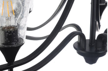 Load image into Gallery viewer, RADIANCE goods Contemporary 5 Light Matt Black Hanging Chandelier 27" Wide