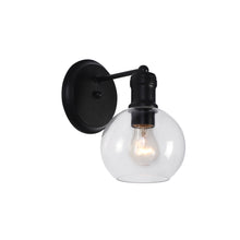 Load image into Gallery viewer, RADIANCE goods Transitional 1 Light Matt Black Indoor Wall Sconce 6" Wide