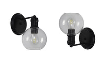 Load image into Gallery viewer, RADIANCE goods Transitional 1 Light Matt Black Indoor Wall Sconce 6" Wide