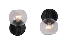 Load image into Gallery viewer, RADIANCE goods Transitional 1 Light Matt Black Indoor Wall Sconce 6" Wide