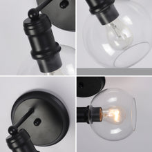 Load image into Gallery viewer, RADIANCE goods Transitional 1 Light Matt Black Indoor Wall Sconce 6" Wide