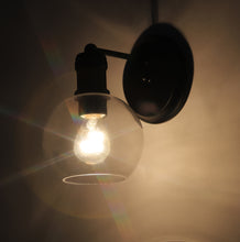 Load image into Gallery viewer, RADIANCE goods Transitional 1 Light Matt Black Indoor Wall Sconce 6" Wide